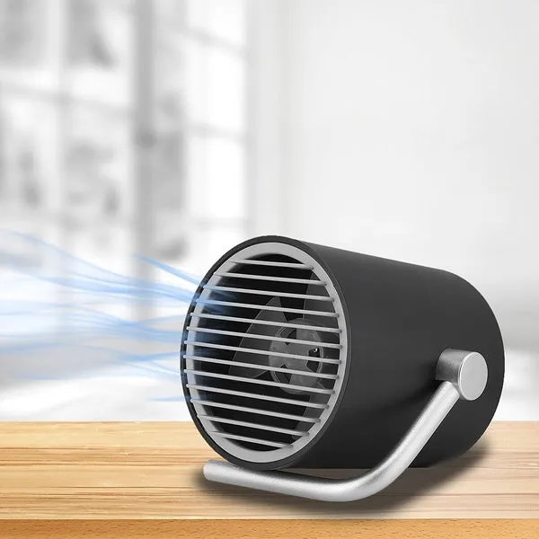 Portable Mini Whisper Quiet Cyclone Air Circulating Technology Touch Sensoring USB Table Desk Fan
