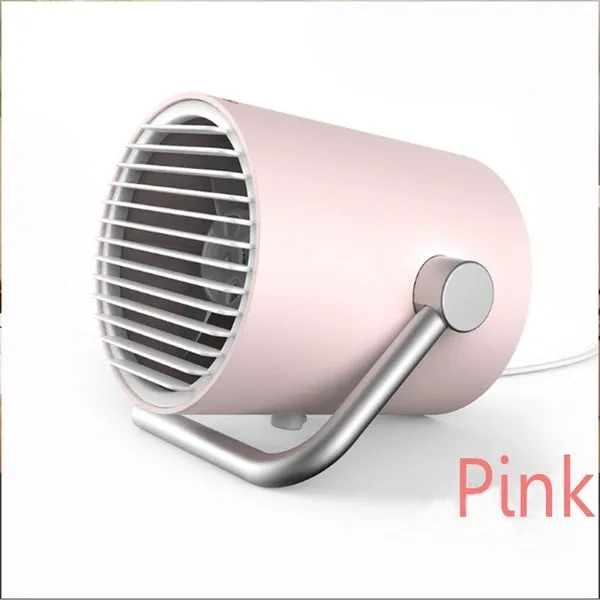 Portable Mini Whisper Quiet Cyclone Air Circulating Technology Touch Sensoring USB Table Desk Fan