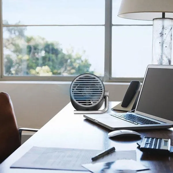 Portable Mini Whisper Quiet Cyclone Air Circulating Technology Touch Sensoring USB Table Desk Fan