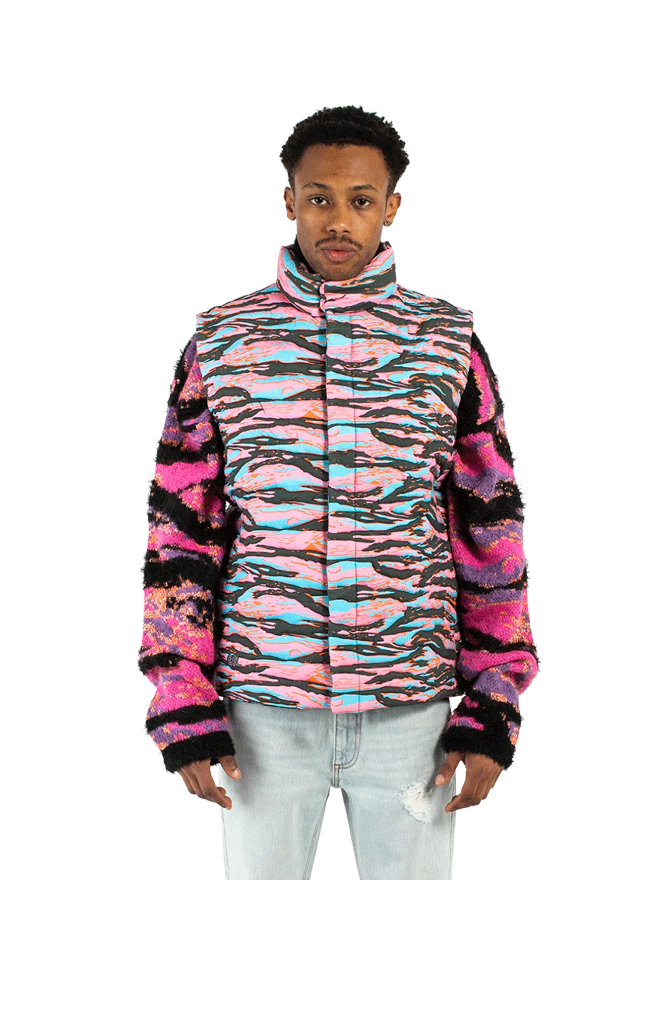Printed Quilted Puffer Vest