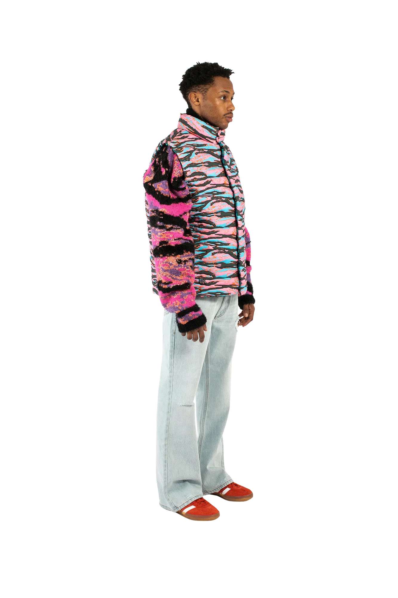 Printed Quilted Puffer Vest