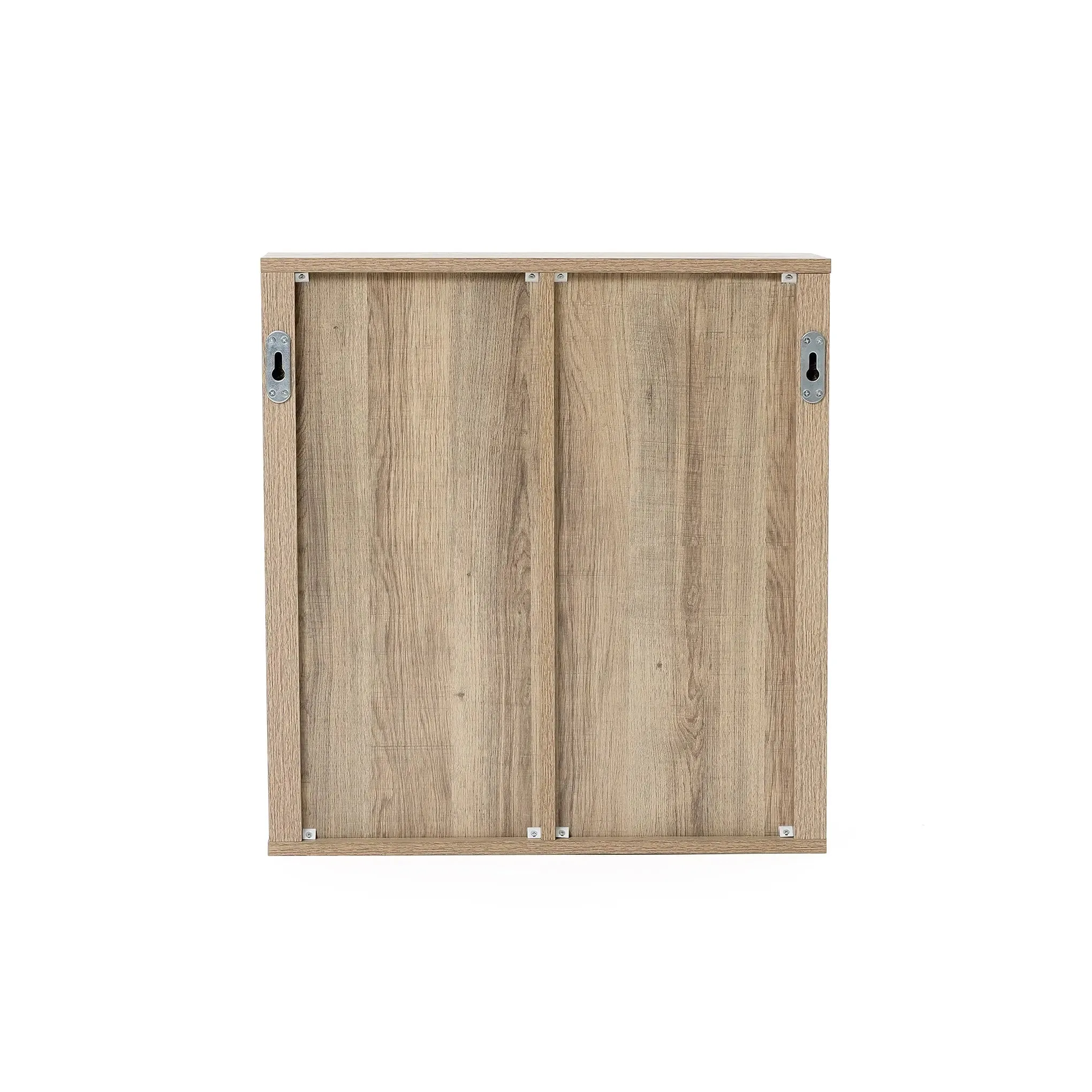 Priya natural finish wave wall cabinet