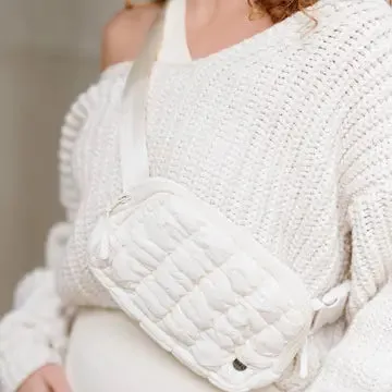 Puffer Crossbody Ivory