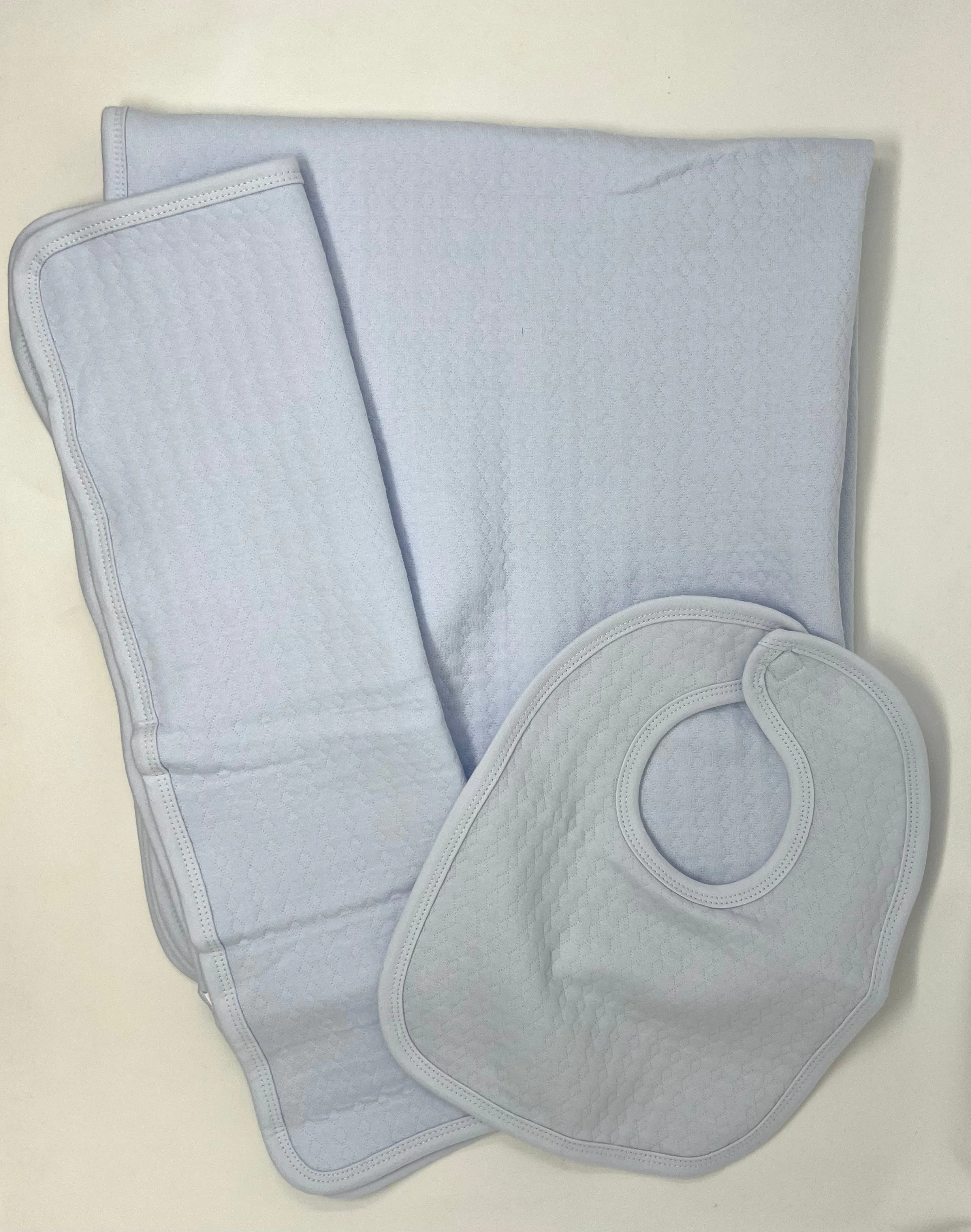 Quilted Bib - Blue