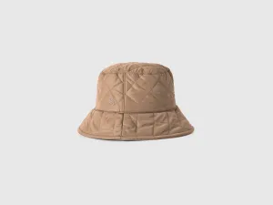 Quilted Cream Bucket Hat