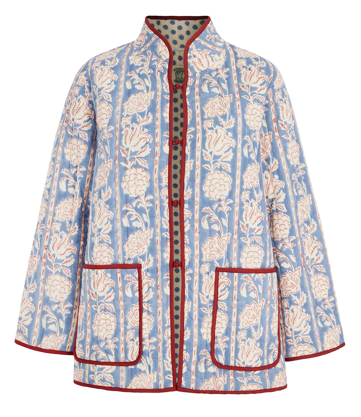 Quilted Jacket in Dawn Boulevard Stripe