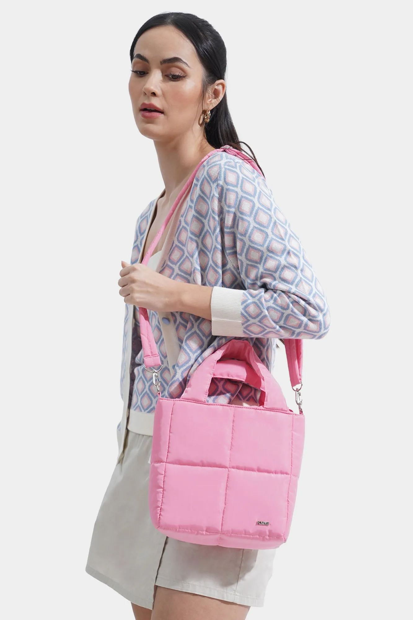 Quilted Nylon Sling Bag