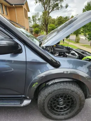 Ramped Up 4x4 Black Stainless Steel Snorkel Kit Suitable For Isuzu Dmax 2020  RG