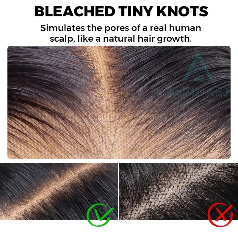 Ready to Wear Straight Out of the Box Glueless HD Transparent Lace Closure Wig with Pre Cut Lace & Bleached Knots