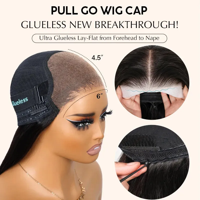 Ready to Wear Straight Out of the Box Glueless HD Transparent Lace Closure Wig with Pre Cut Lace & Bleached Knots