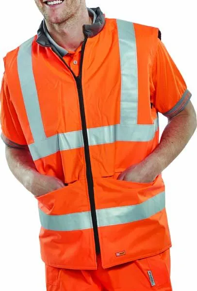 Reversable Body Warmer - Orange