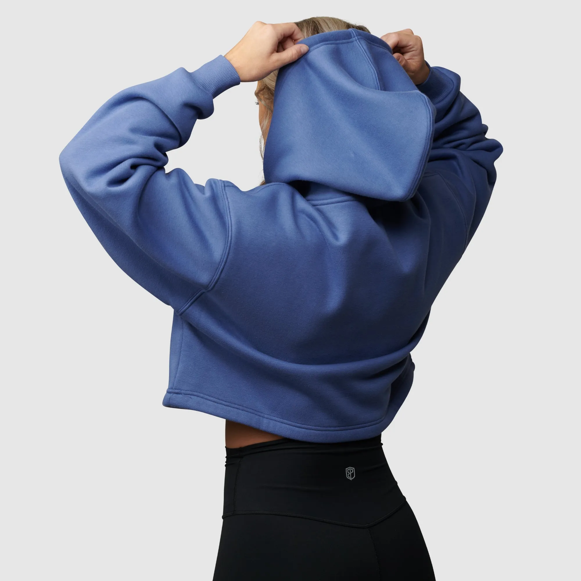 Revival Cropped Fleece Hoodie (Velvet Morning)