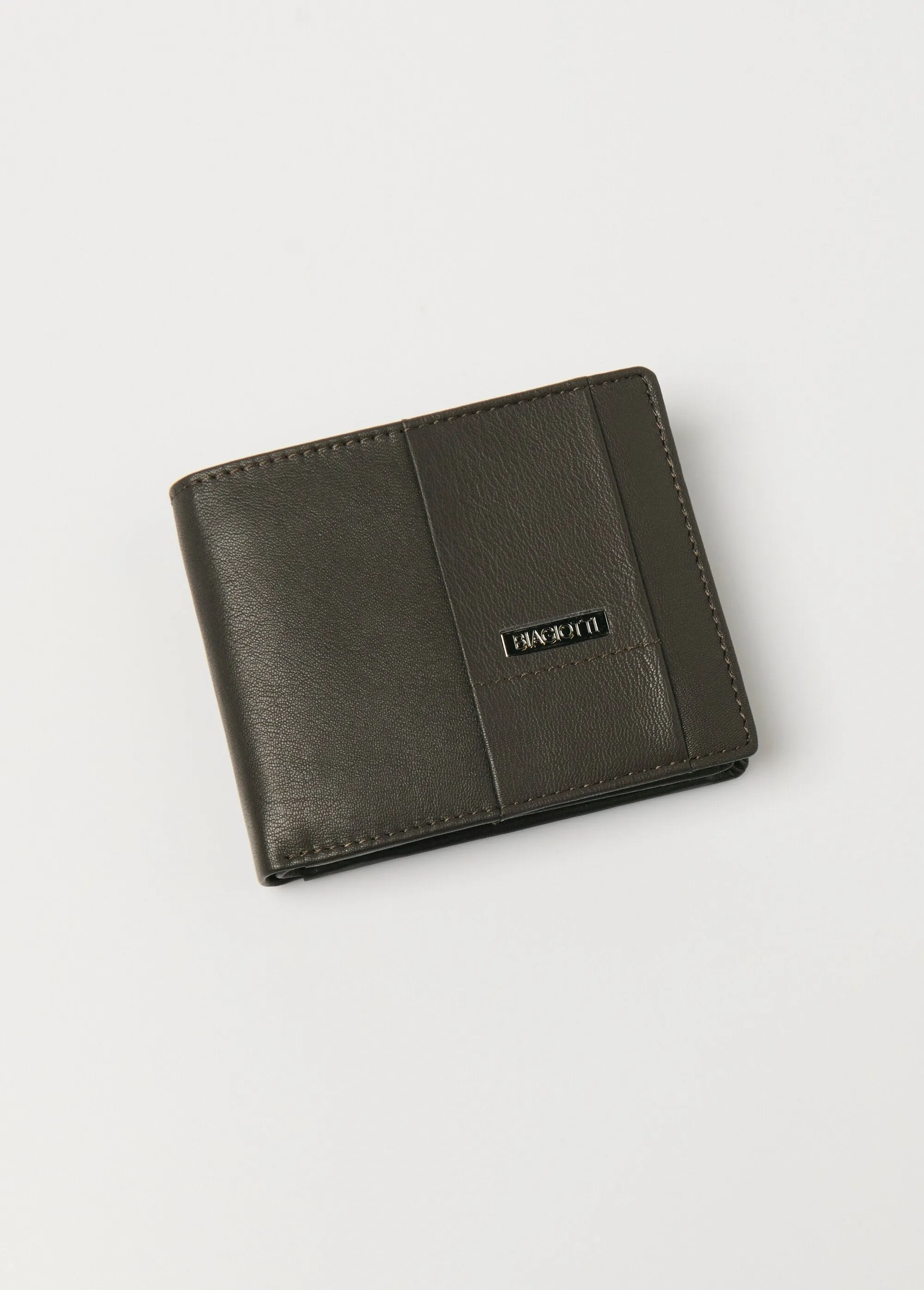 RFID blocking leather wallet