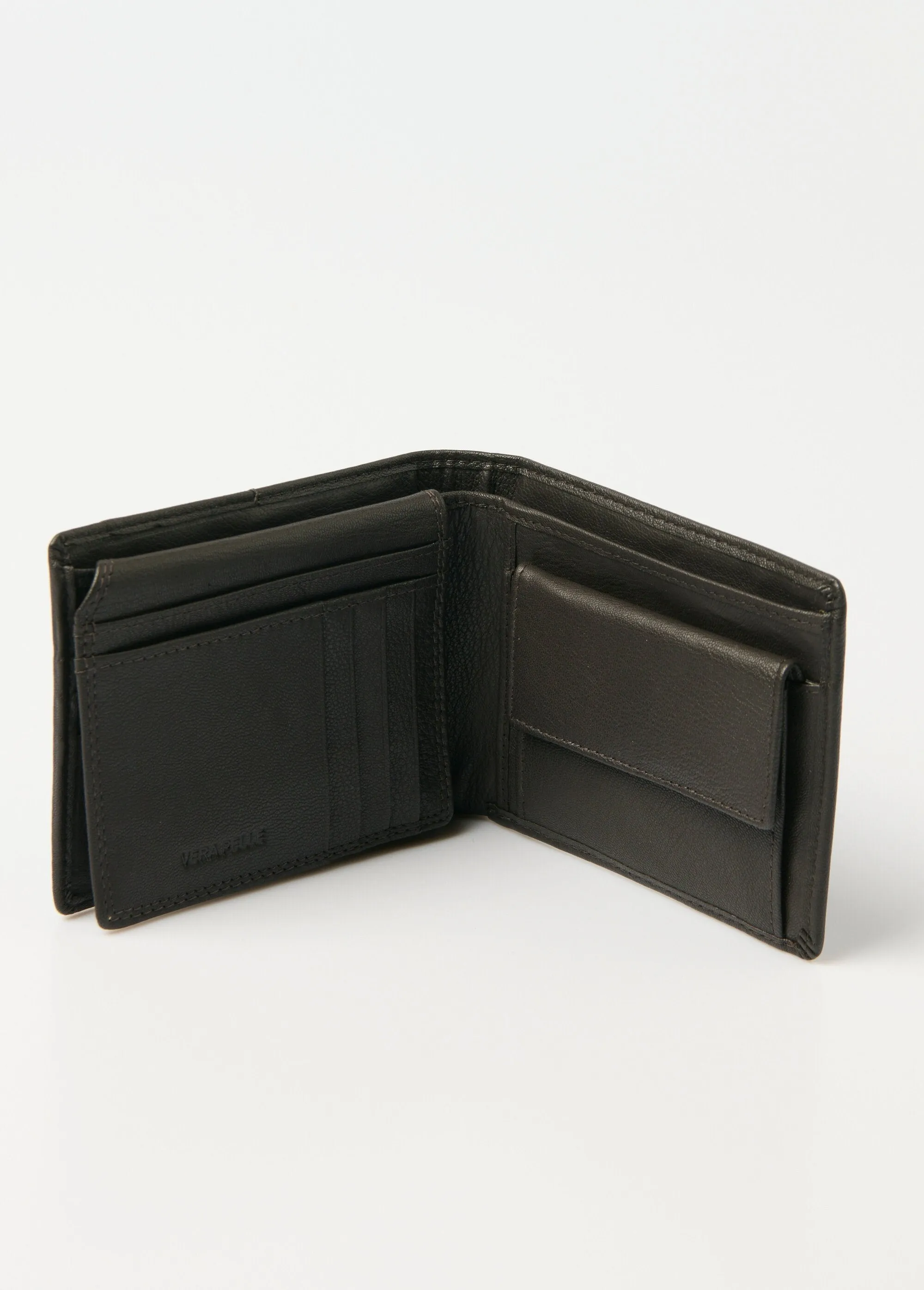 RFID blocking leather wallet