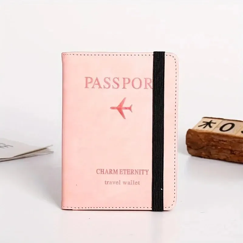RFID Passport Holder PU Leather Wallet Case Travel Essentials for Men & Women