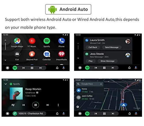 Road Top Wireless Carplay Android Auto Retrofit Kit Decoder for Mercedes Benz E Class W212 E Coupe 2012-2015 Year NTG4.5/4.7, Support Mirrorlink, Camera, Original Car Knob Control