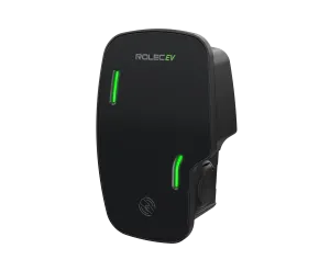 Rolec ROLEC3030B Zura Smart EV Charger - 2 x up to 7.4kw Type 2 Socket - Black