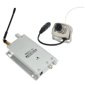 Safurance 1.2G Wireless Camera Kit Radio AV Receiver With Power Supply Surveillance Home Security