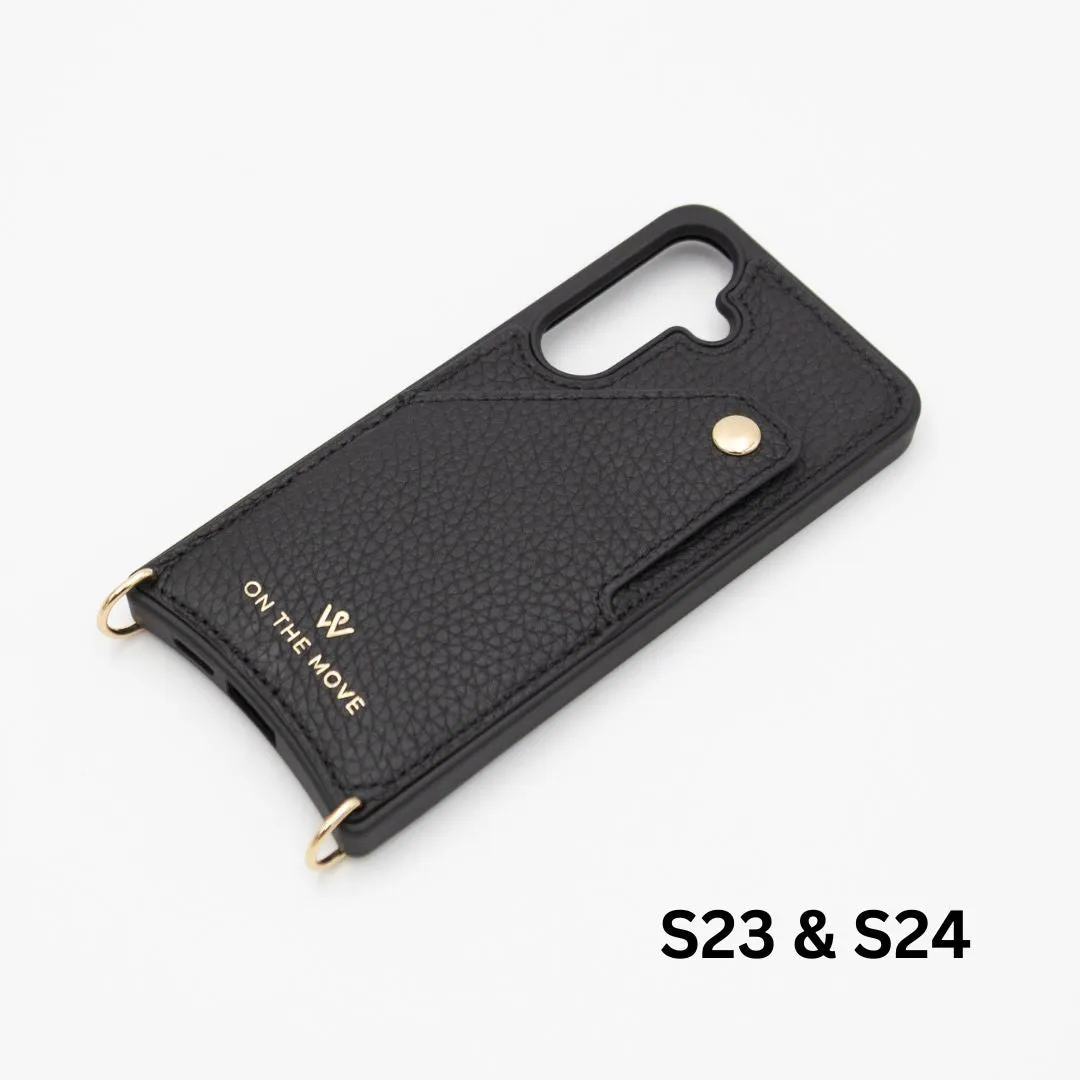 Samsung Black Premium Leather Cover & Strap