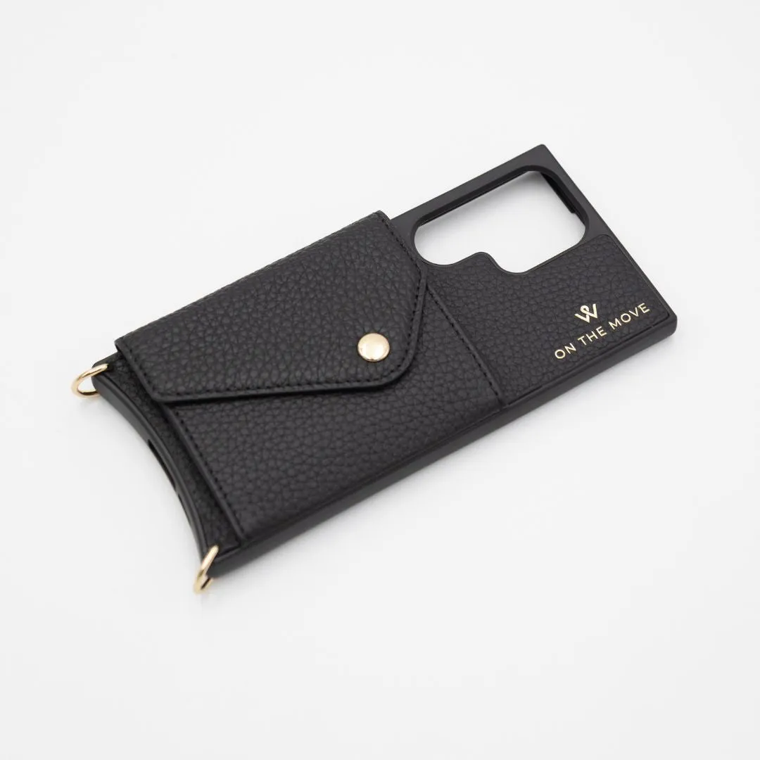 Samsung Black Premium Leather Cover & Strap