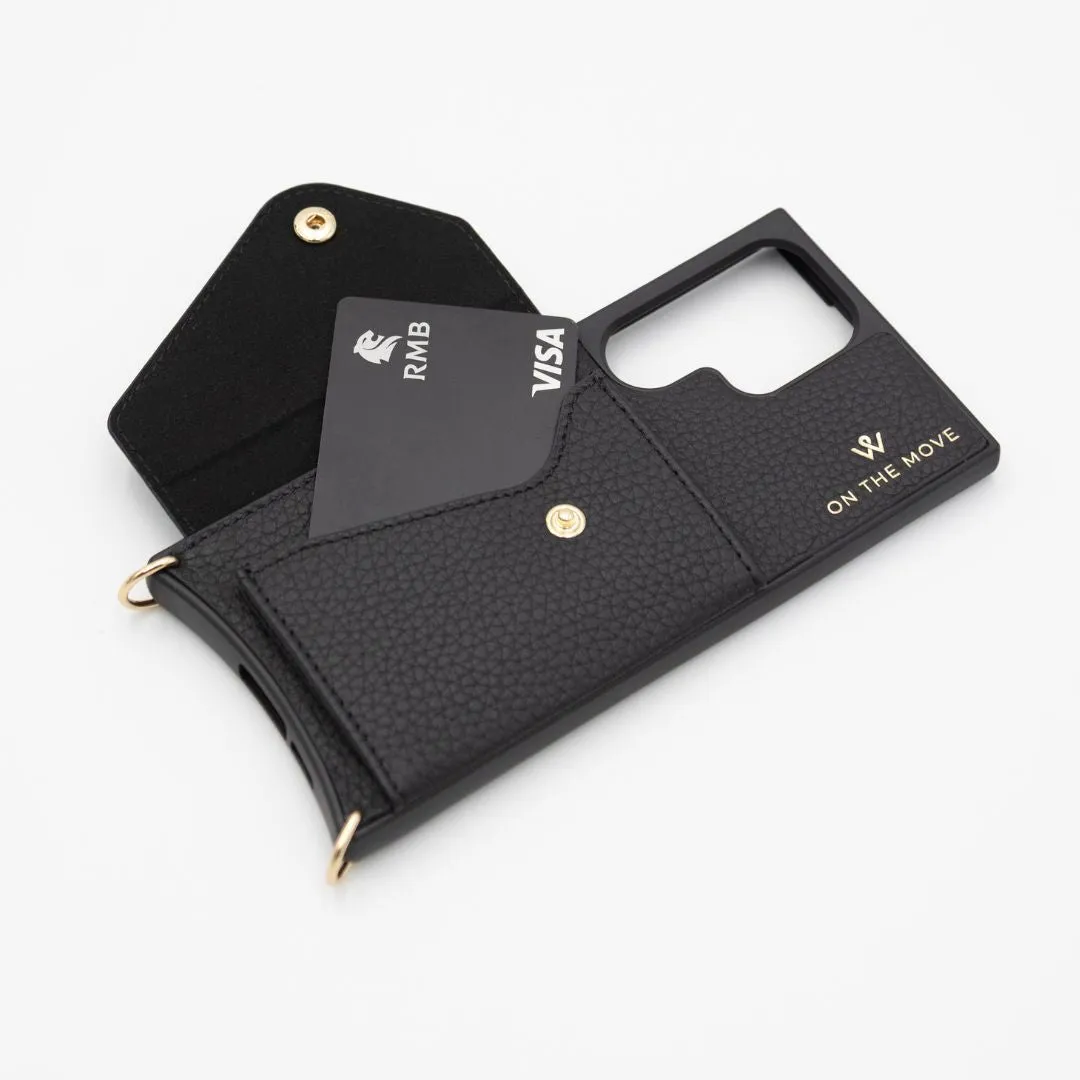 Samsung Black Premium Leather Cover & Strap