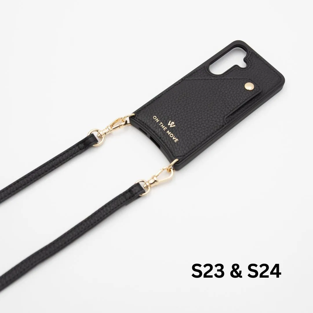 Samsung Black Premium Leather Cover & Strap