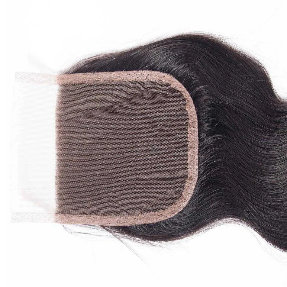 Sdamey 4x4 Lace Closure Brazilian Body Wave Human Hair Closure Lace Hair Extension