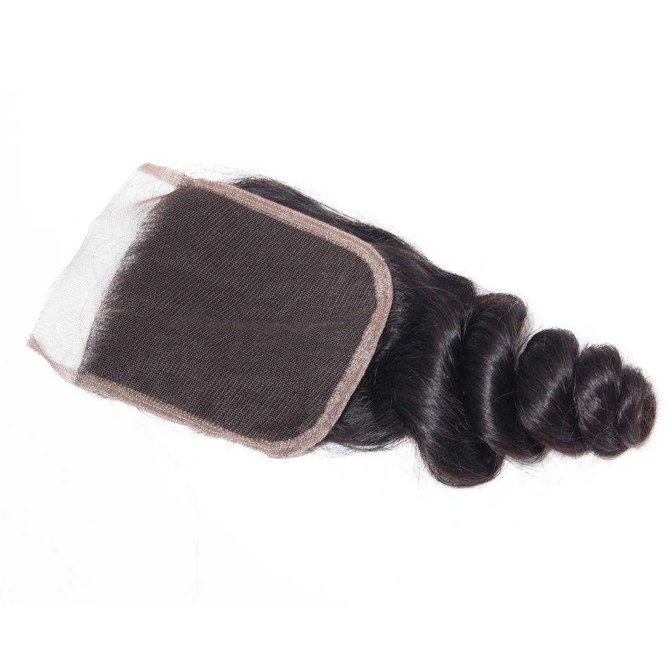 Sdamey Brazilian Loose Wave Human Hair 5X5 Lace Closure