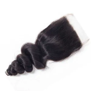 Sdamey Brazilian Loose Wave Human Hair 5X5 Lace Closure