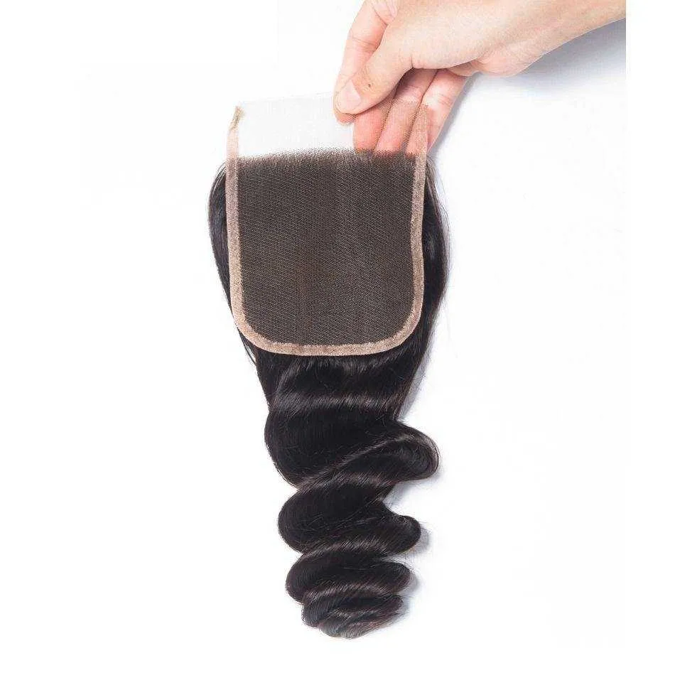 Sdamey Brazilian Loose Wave Human Hair 5X5 Lace Closure