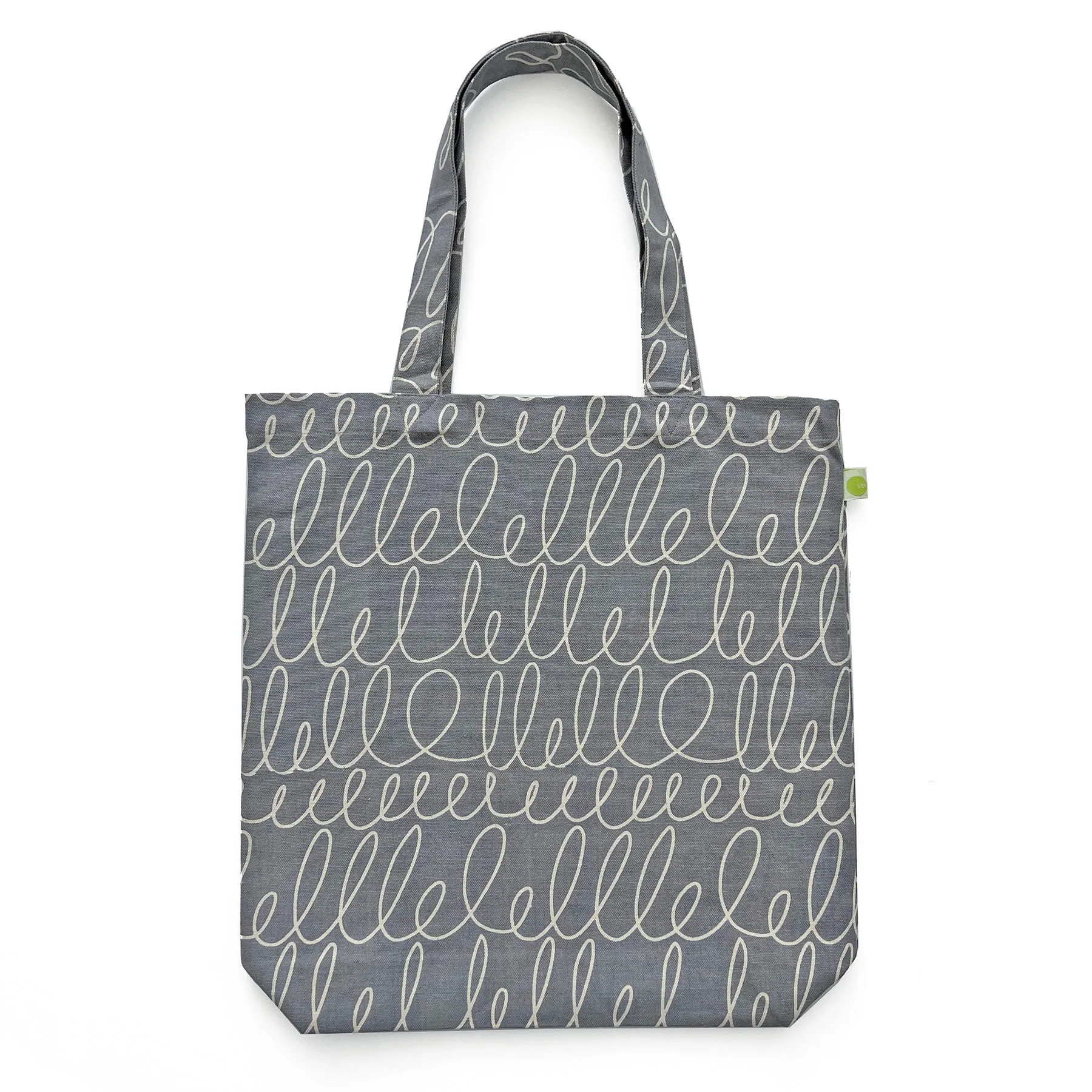 See Design Tote Bag - Grey   White Scribbles