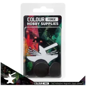 Self-Adhesive Magnetic Discs 25mm x10