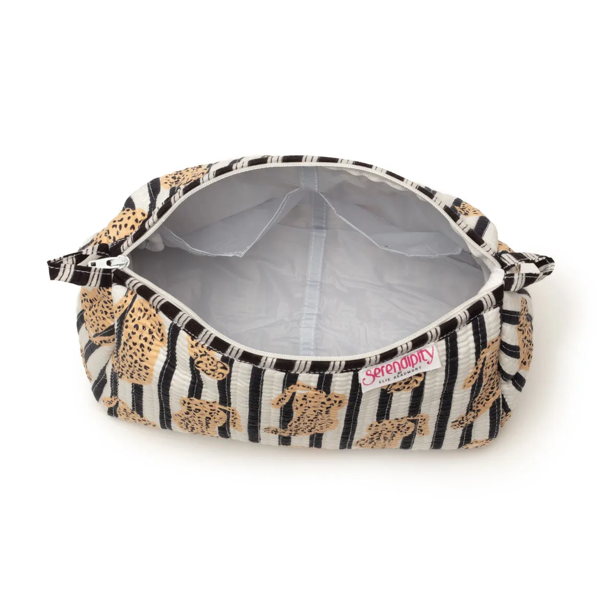 Serendipity Cotton Cosmetic Bag Set - Leopard
