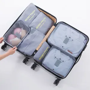Set mit 7 Aufbewahrungstaschen für die Reise