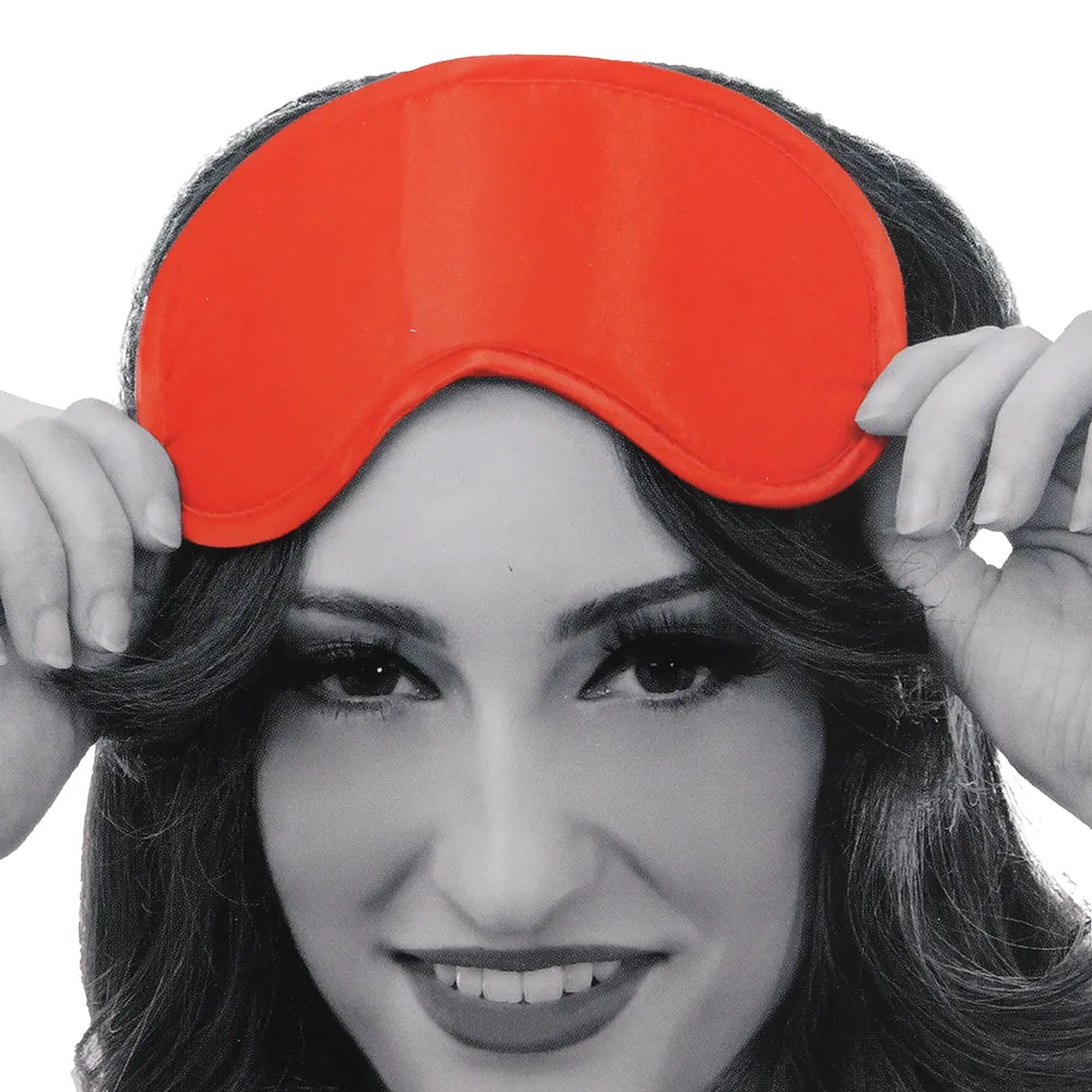 Sex & Mischief Satin Blindfold in Red