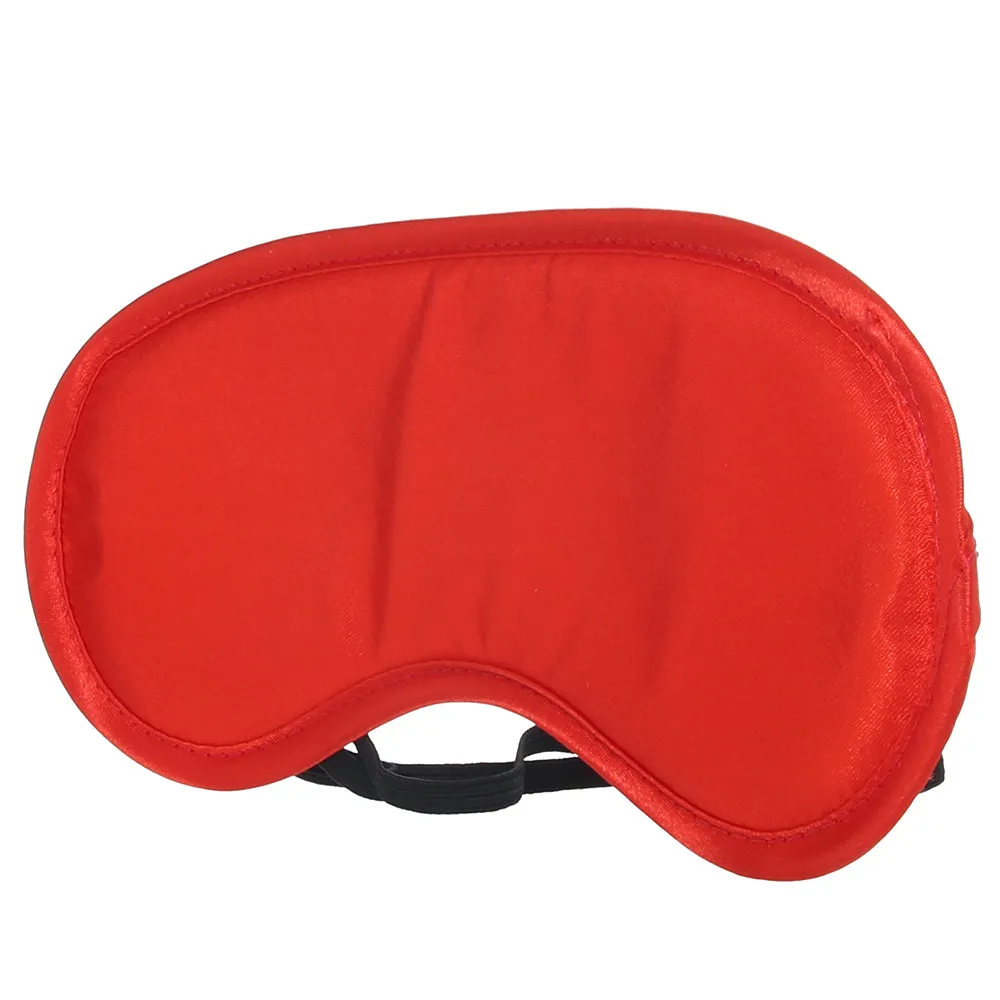 Sex & Mischief Satin Blindfold in Red