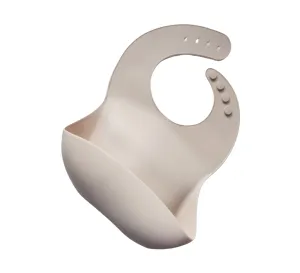 Silicone Bib - Beige