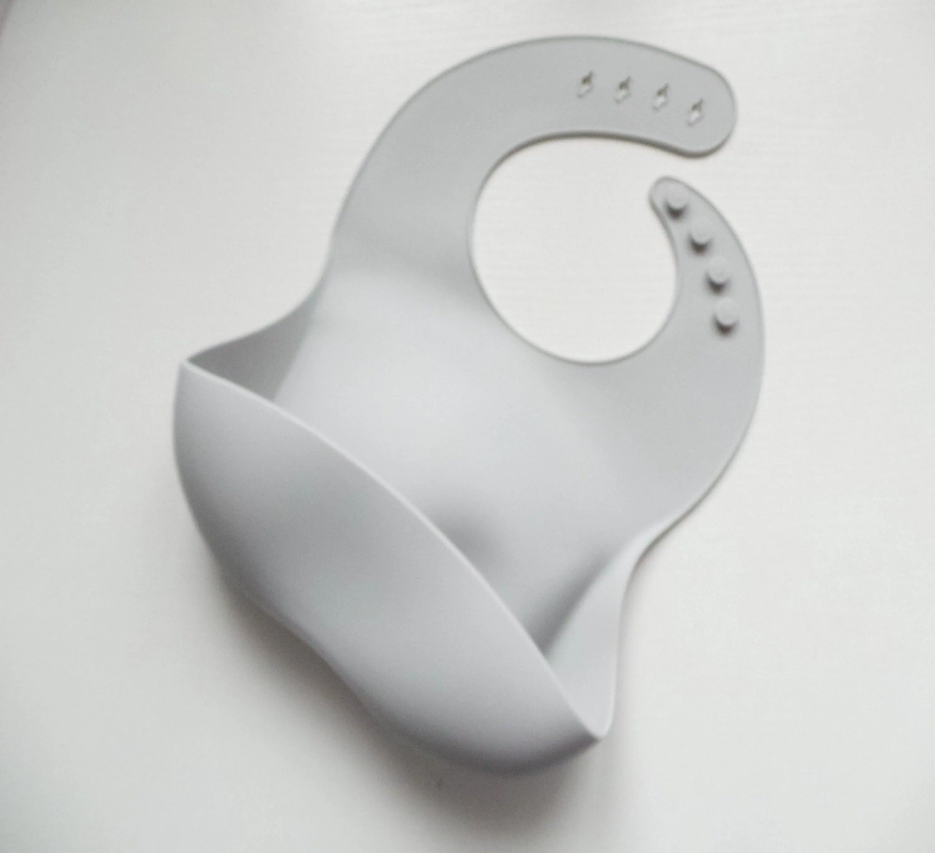 Silicone Bib - Light Grey