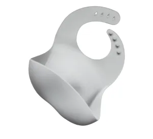 Silicone Bib - Light Grey