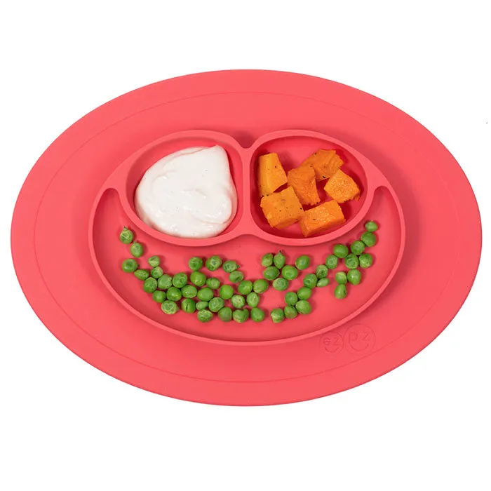 Silicone Feeding Placemat and 3-Section Plate