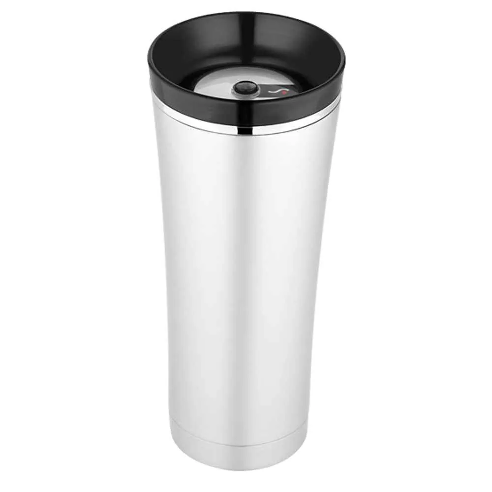 Sipp Vacuum Insulated Travel Tumbler - 16 oz. - Stainless Steel