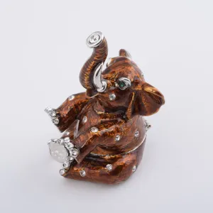 Sitting Brown Elephant
