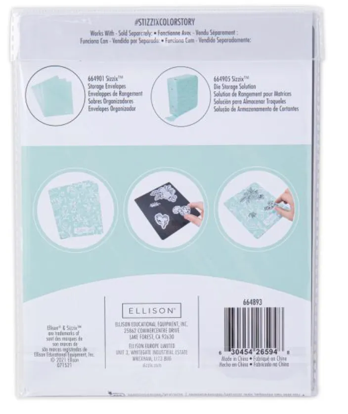 Sizzix 6.75x5.75 Mint Julep Printed Magnetic Sheets {C601}