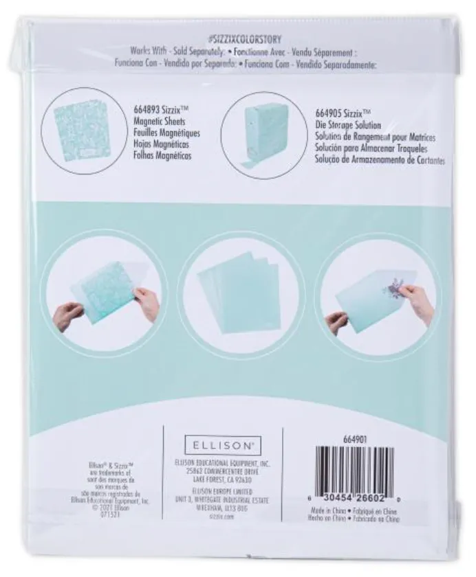 Sizzix 6.875x5 Mint Julep Plastic Storage Envelopes {C415}