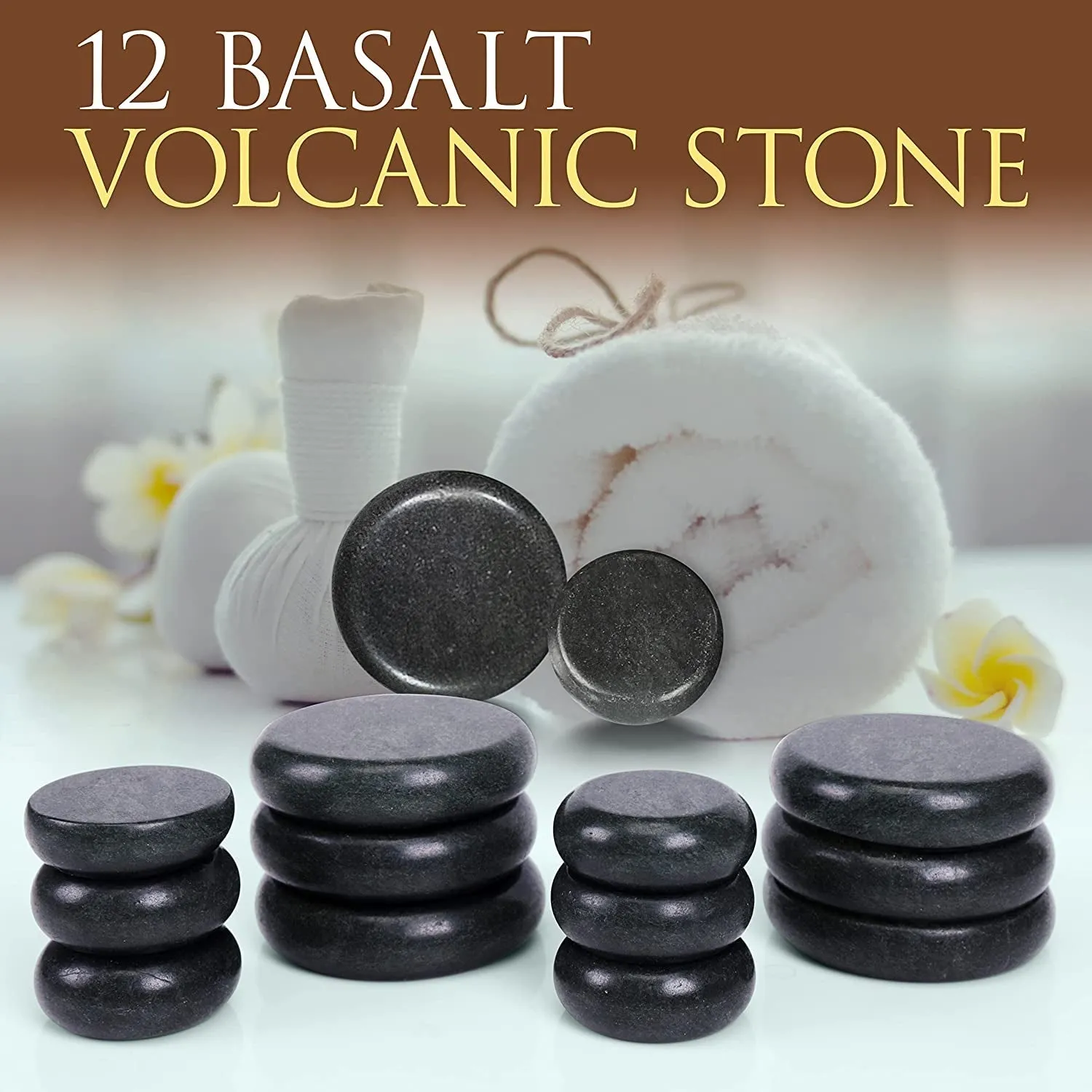 Soothing Massage Stone Warmer Set