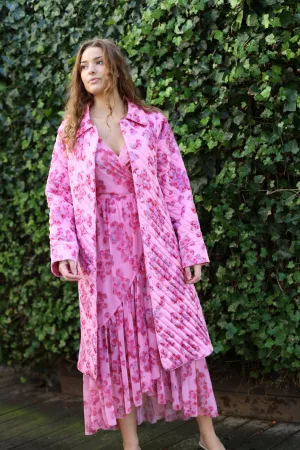 Sybillecras Coat - Pink Roses