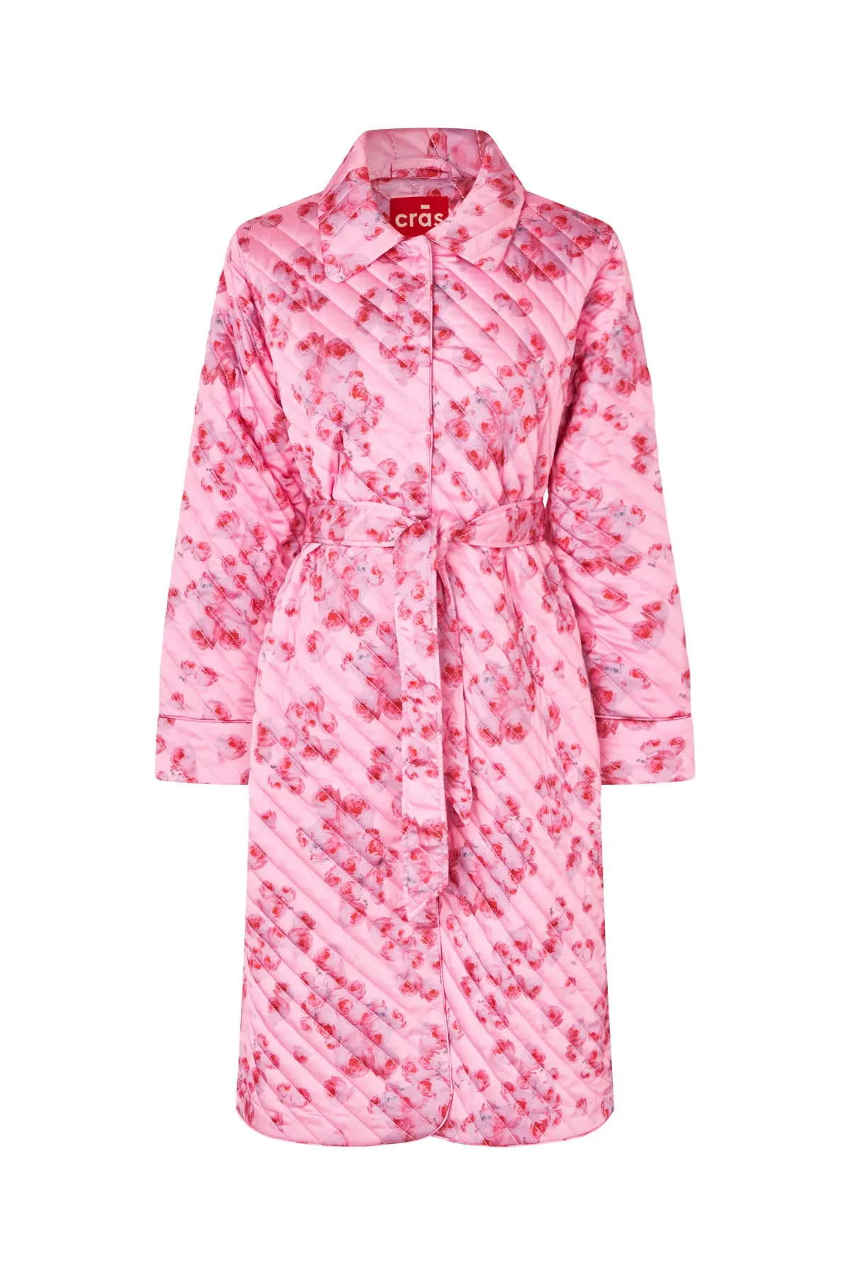 Sybillecras Coat - Pink Roses