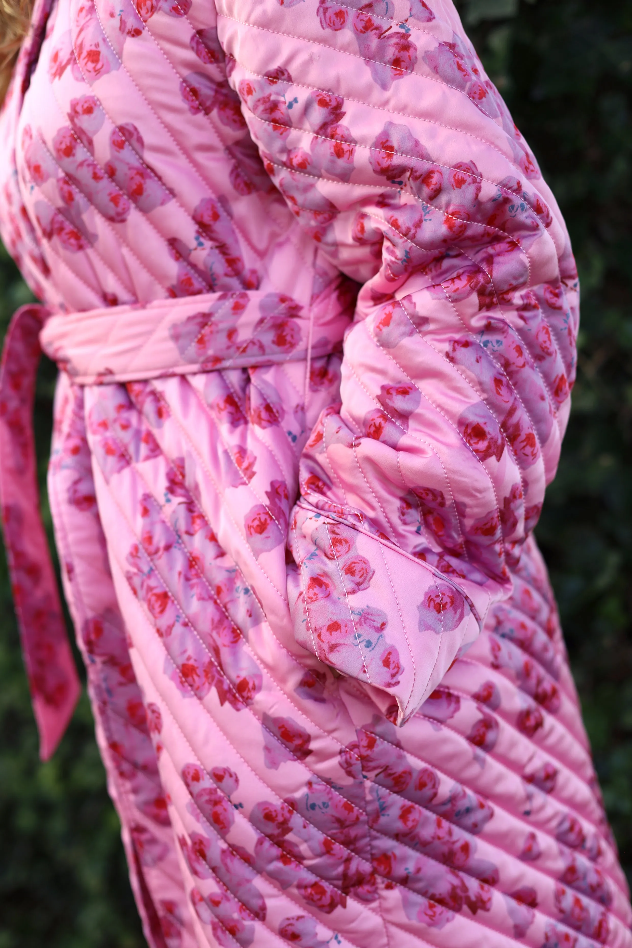 Sybillecras Coat - Pink Roses