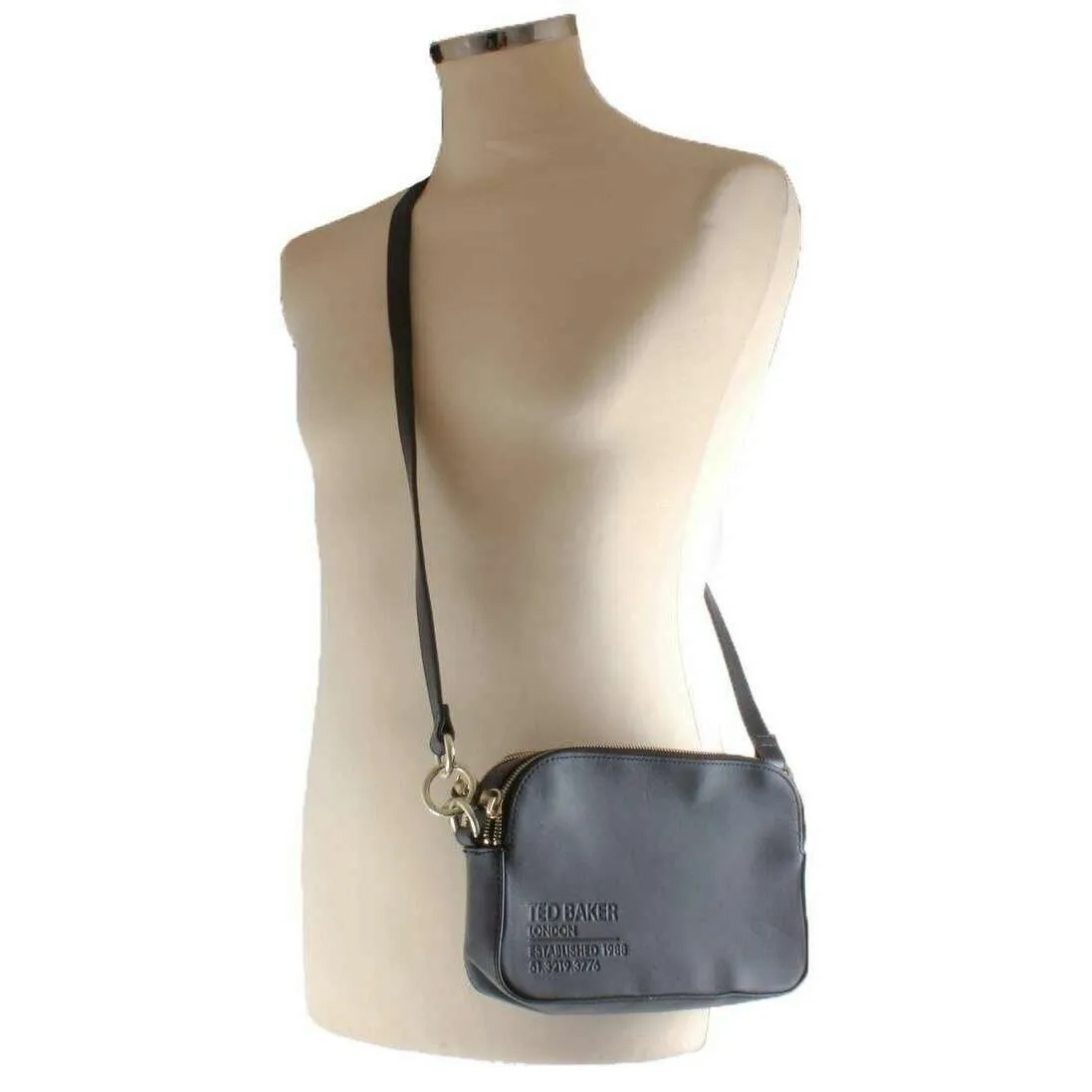Ted Baker Darcelo Branded Webbing Camera Bag - Black