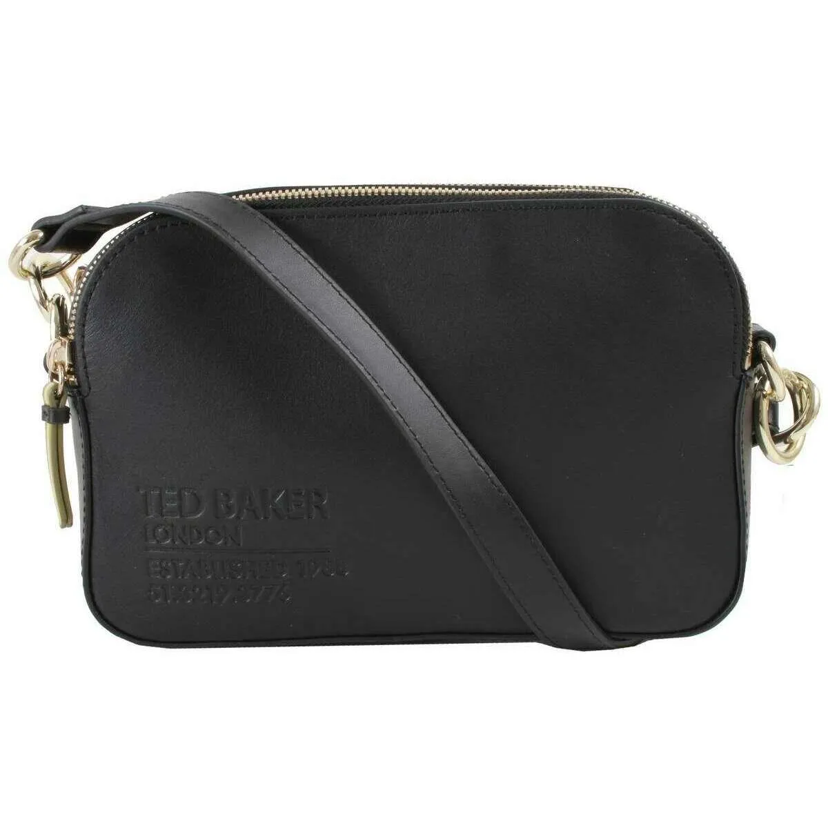 Ted Baker Darcelo Branded Webbing Camera Bag - Black